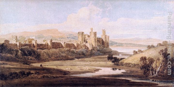 Thomas Girtin Castle Conway from the River Gyffin